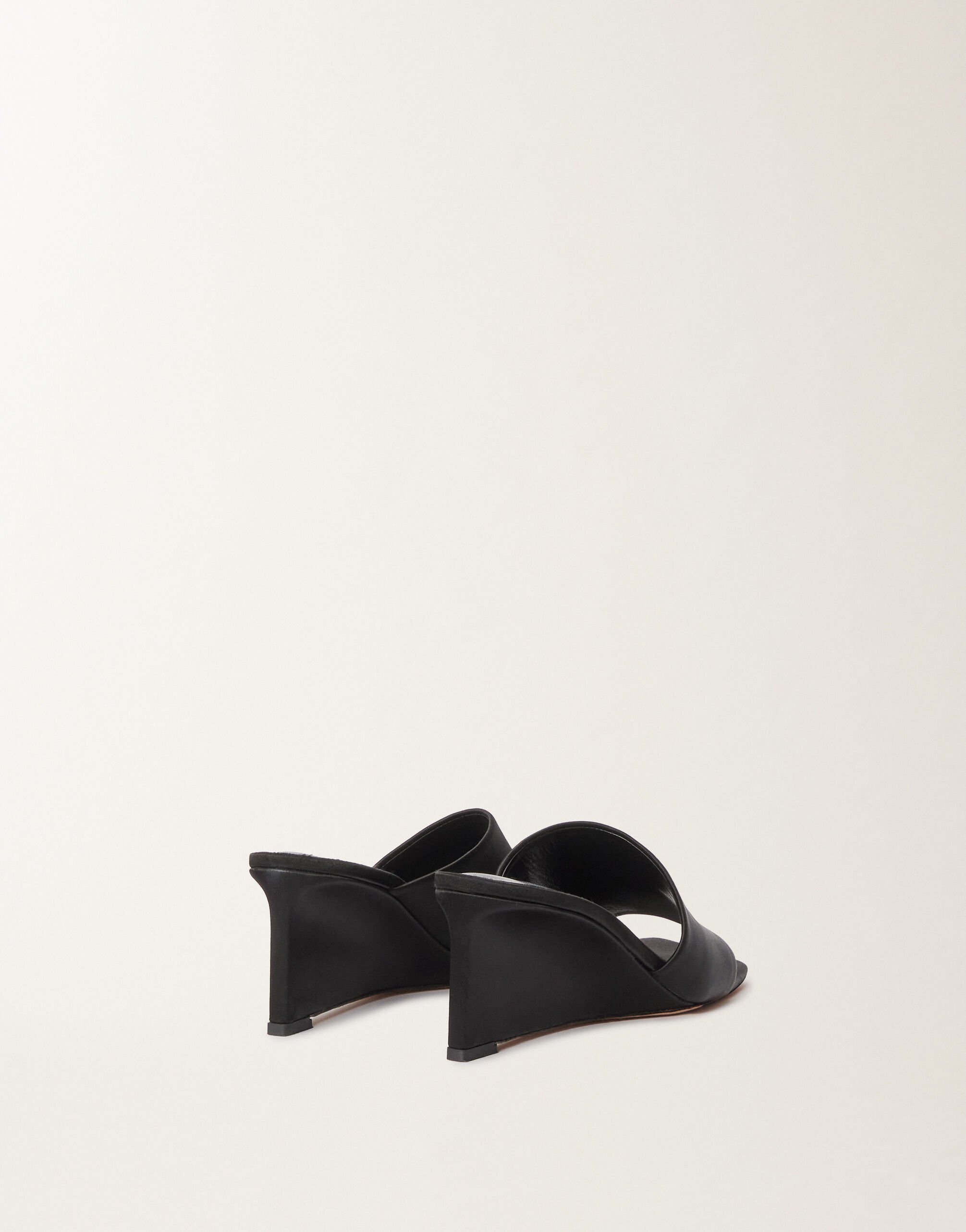Fabiana Filippi Stretch satin wedges, black BLACK ASD265A979L2730000