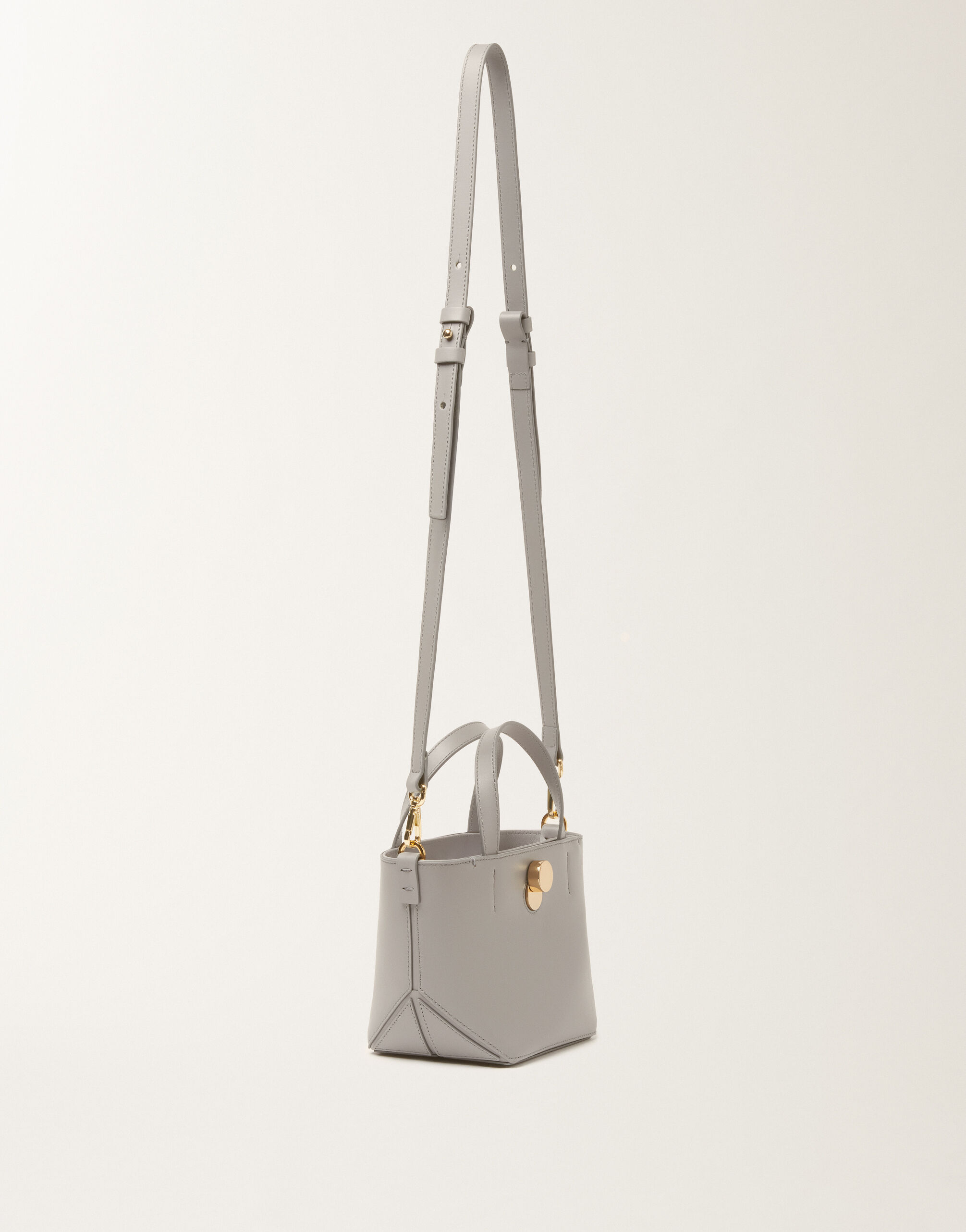 レディースEclissi mini tote bag in nappa calfskin leather, shadow