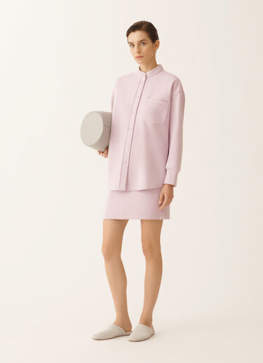 Fabiana Filippi Minigonna aus Scuba-Cashmere in Lilarosa Fliederrosa GND266F389L7480000