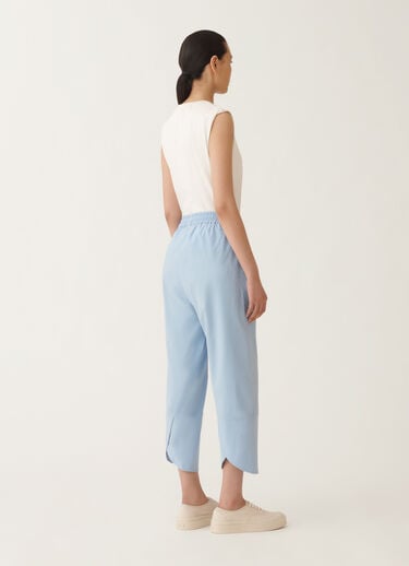 Fabiana Filippi Stretch poplin trousers, sky blue SKY BLUE PADC02F405H5460000