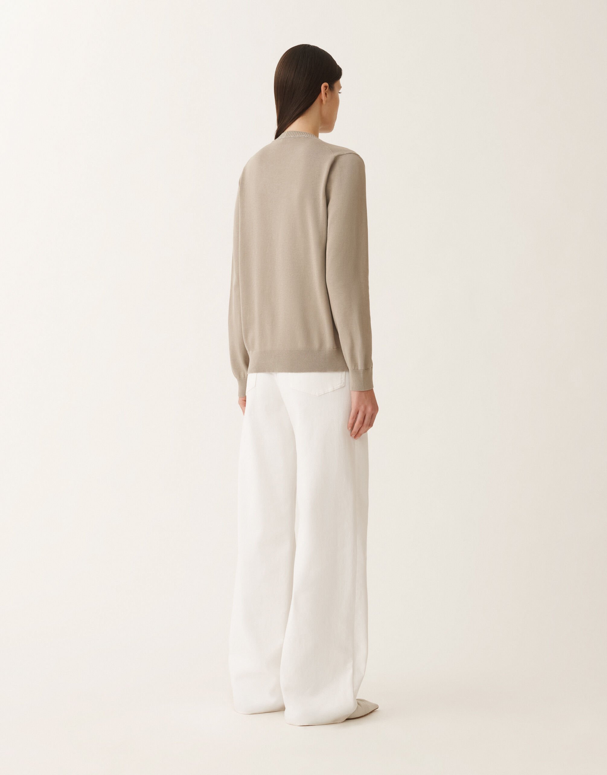 Fabiana Filippi Organic cotton cardigan, clay CLAY MAD265F070L2470000