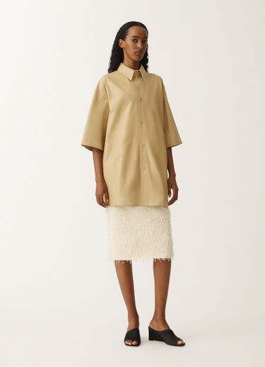 Fabiana Filippi Hemd aus leichtem Nappaleder, gold GELB PLD265F280D7510000
