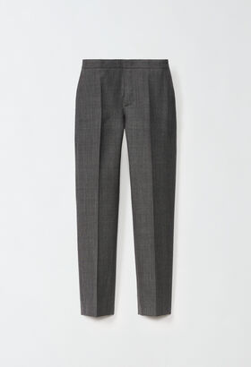 Fabiana Filippi PRINCE OF WALES REGULAR FIT TROUSERS BLACK CTD214F382D7520000