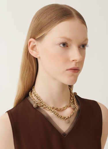 Fabiana Filippi Diamond wire long necklace, camel GOLD BXD215A843L8440000