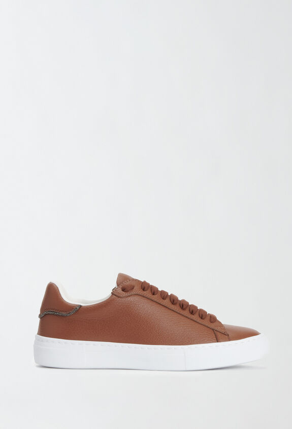 Fabiana Filippi Sneaker aus Leder, gebrannt BRAUN ASD214A887I9780000