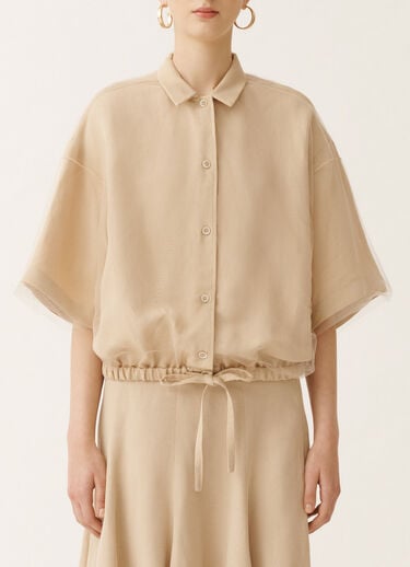 Fabiana Filippi Chemise en lin et viscose, sable SABLE GCD275F689L3540000