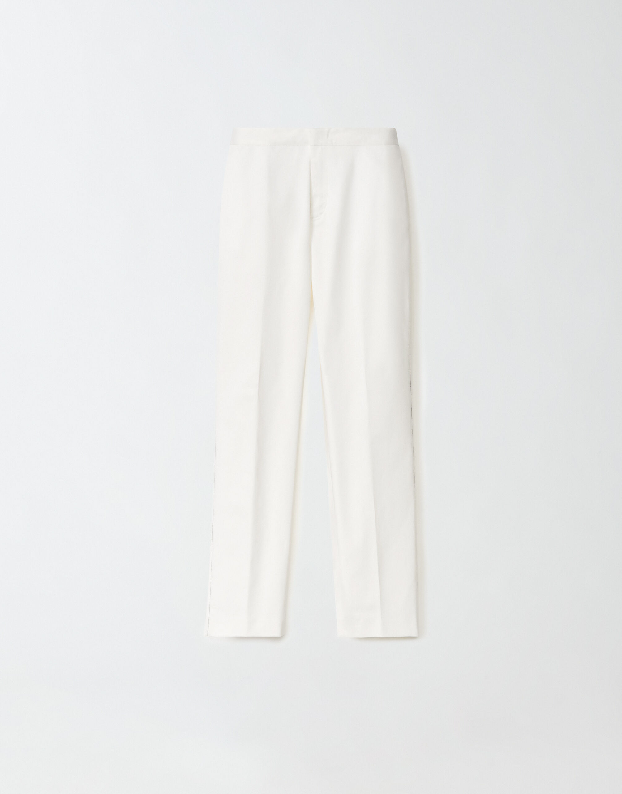Pantalon de gabardina blanco para Mujer Fabiana Filippi