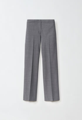 Fabiana Filippi Deruta cool wool trousers, lead grey GREY PAD214F326D6200000
