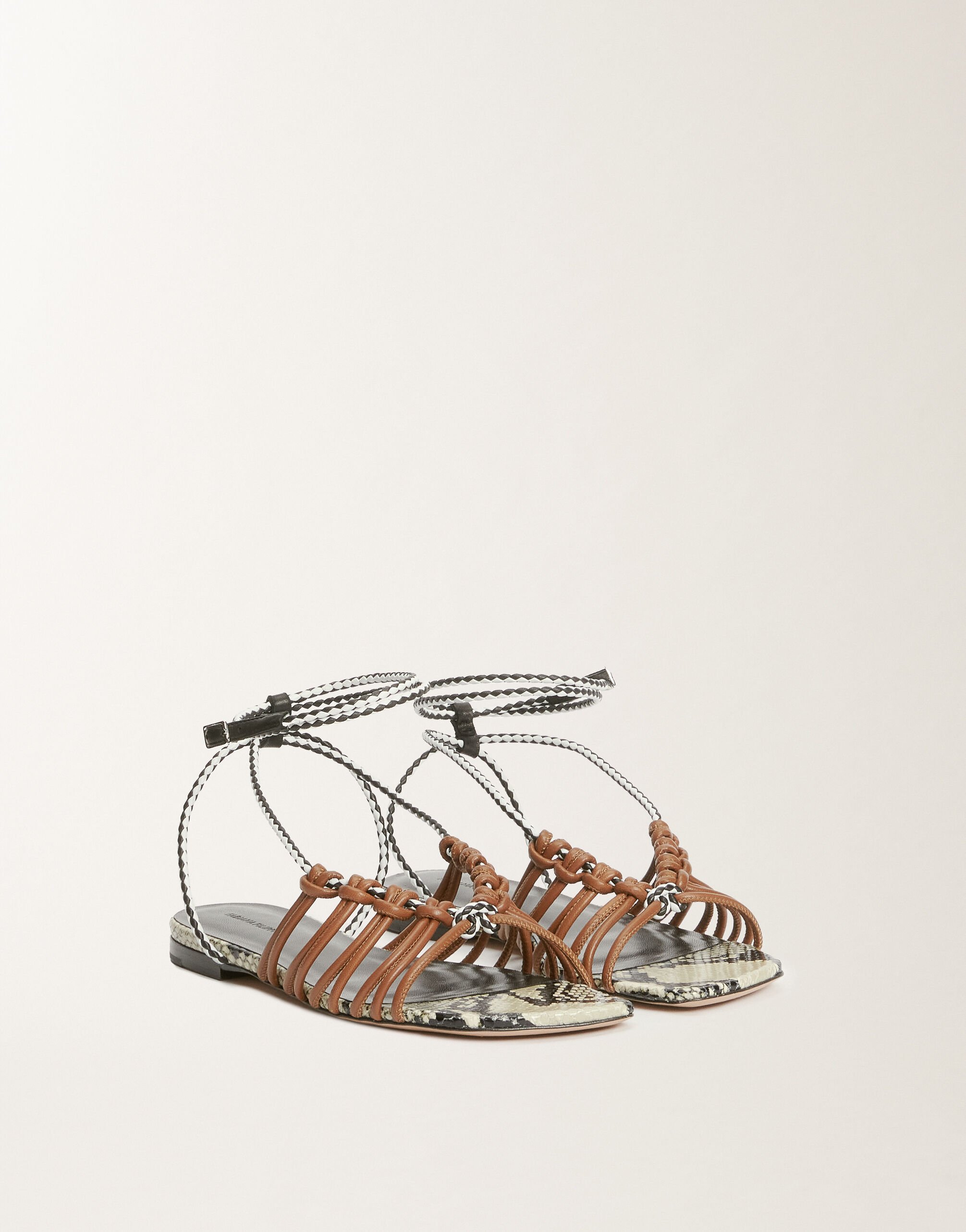 Fabiana Filippi Sandale aus Kalbsleder, lederbraun BRAUN ASD265A902L2540000