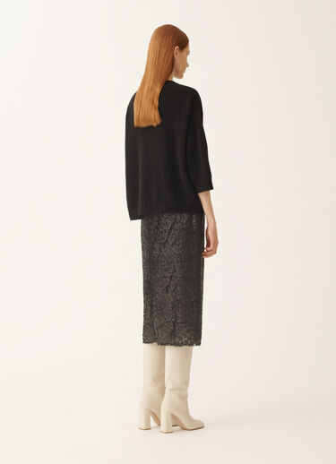 Fabiana Filippi Kaschmir-T-Shirt, schwarz Schwarz MAD225F019N9000000