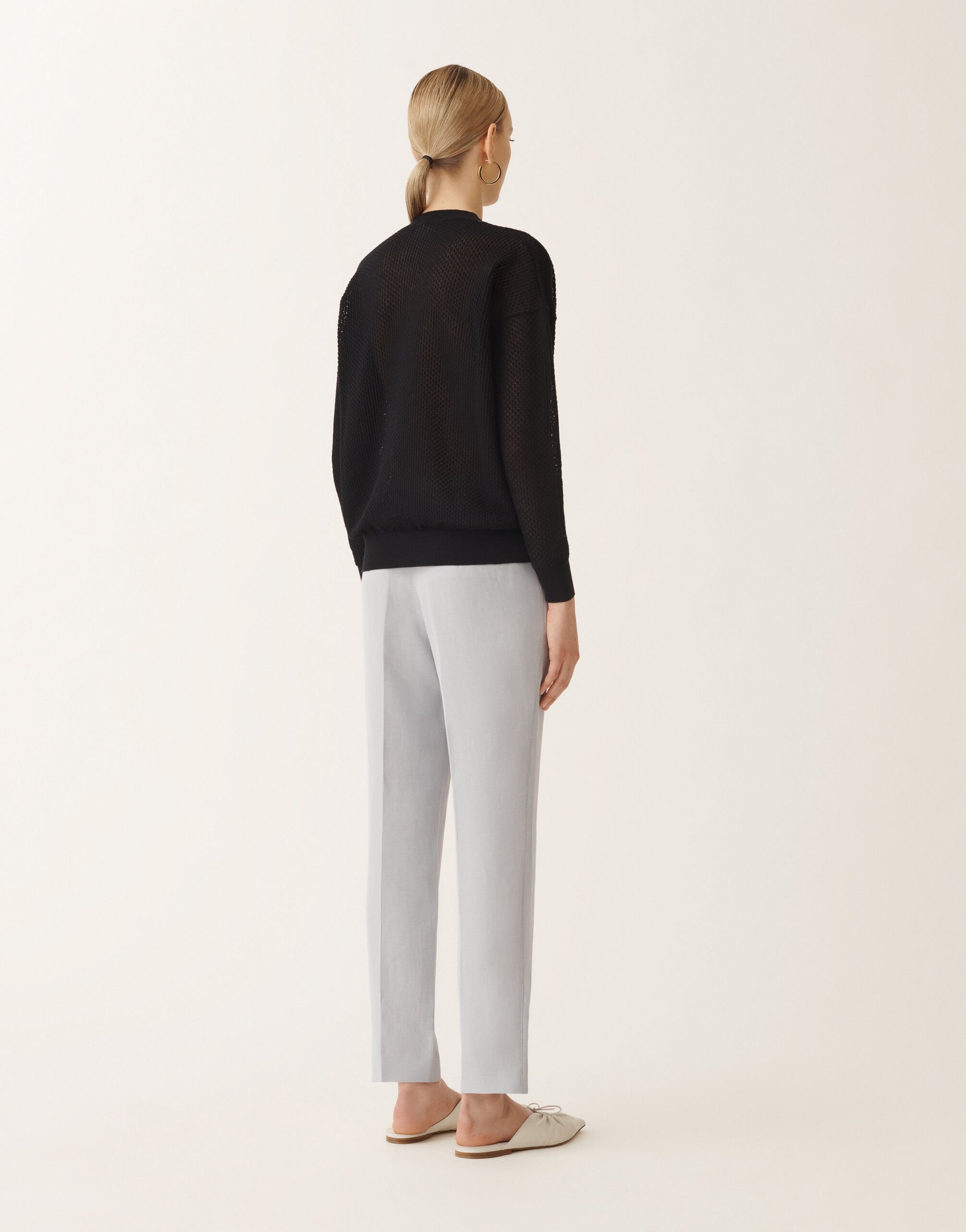 Fabiana Filippi Maglia in cotone organico, blu notte BLU NOTTE MAD275F546L3340000