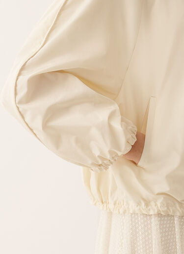 Fabiana Filippi Technical taffeta bomber jacket, butter BUTTER CTD276F711M1230000