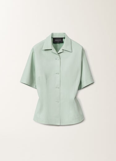 Fabiana Filippi Veste en cuir nappa, vert d’eau VERT EAU PLD275F676D7510000