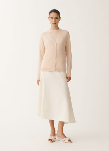 Fabiana Filippi Cashmere and silk cardigan, blush PINK MAD265F008N9070000