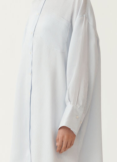 Fabiana Filippi Chemise en viscose et soie multi-rayée, blanc et bleu ciel BLEU CIEL CADC02F131H8950000