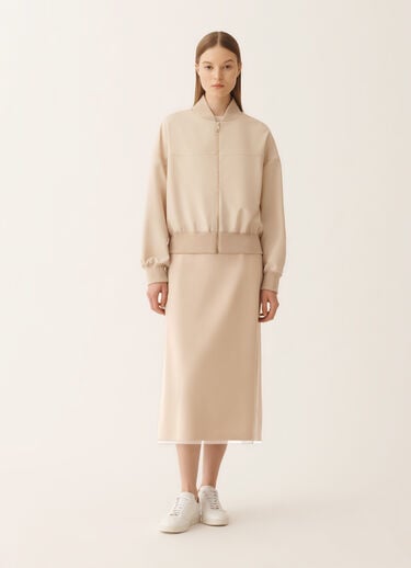 Fabiana Filippi Bomber in Techno-Tailoring, Nude Nude GCD266F227L7810000