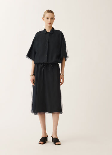 Fabiana Filippi Linen and viscose shirt, midnight blue BLUE GCD275F689L3540000
