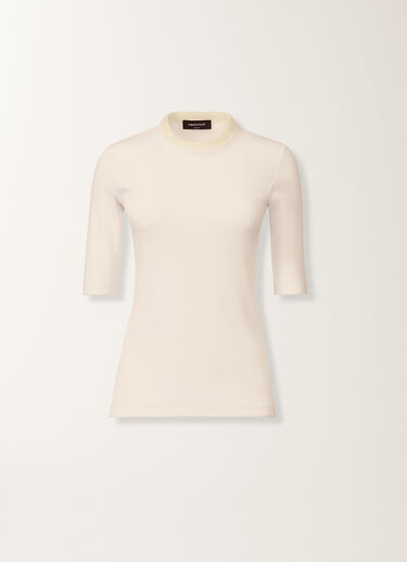 Fabiana Filippi Jersey T-shirt, butter White JED215F129L5810000