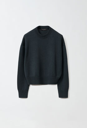 Fabiana Filippi Merino wool sweater, petroleum GREY MAD224F015SK160000