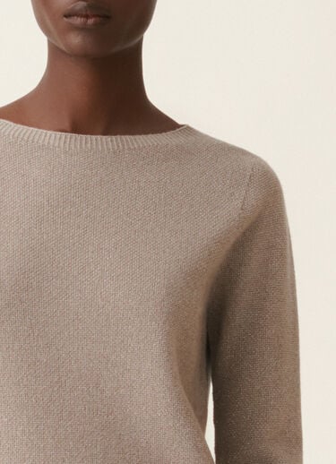 Pullover aus Platinum mit Lurex, mocha Fabiana Filippi Pullover aus Platinum mit Lurex, mocha Mocha MAD216F398M3330000