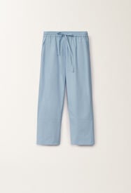 Fabiana Filippi Hose aus Stretch-Popeline, hellblau HELLBLAU PADC02F405H5460000