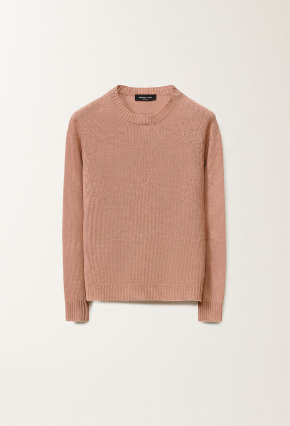 Fabiana Filippi Brushed cashmere pullover, blush PINK MAD265F031N9000000