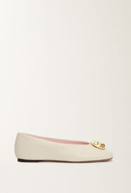 Fabiana Filippi Ballerinas aus Nappaleder, buttergelb Weiß ASD215A807L8200000
