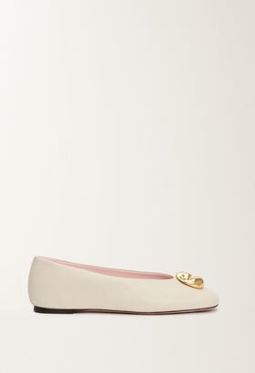 Fabiana Filippi Ballerina in nappa, burro BIANCO ASD215A807L8200000