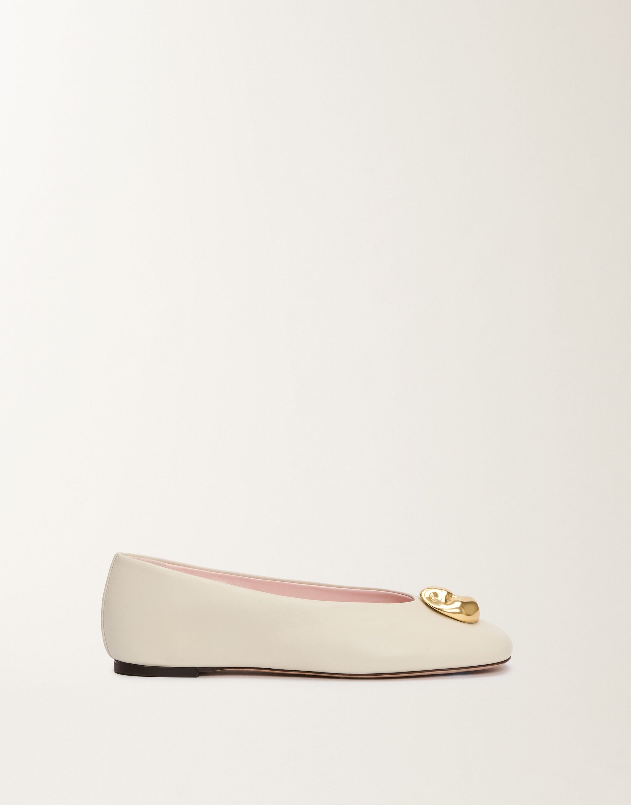 Fabiana Filippi Nappa leather ballet flats, butter WHITE ASD215A807L8200000