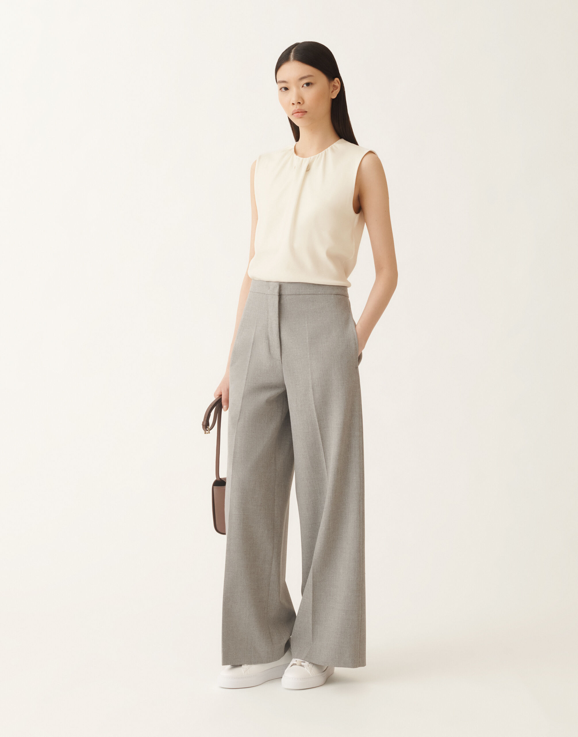 Tanktop aus Jersey, buttergelb Fabiana Filippi Tanktop aus Jersey, buttergelb Weiß JED215F377L5420000