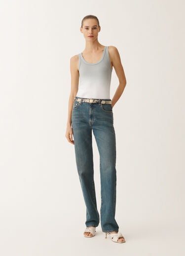 Fabiana Filippi Gradient-print jersey tank top, ash GREY JED265F150L2870000