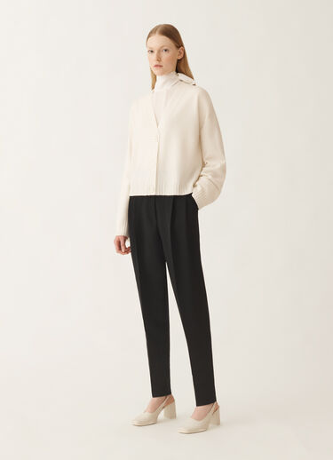 Fabiana Filippi Platinum cardigan, raffia WHITE MAD215F024L5170000