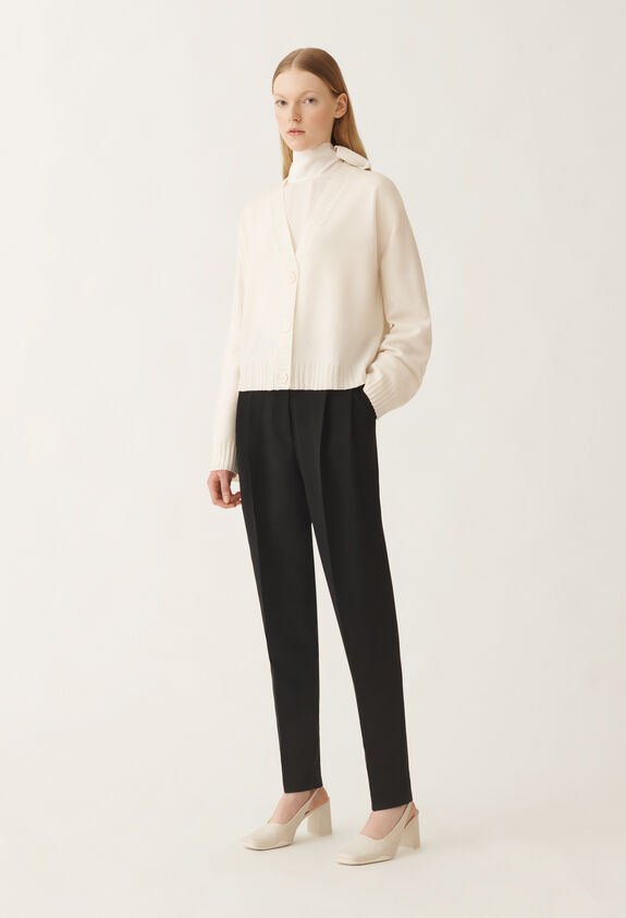 Fabiana Filippi Platinum cardigan, raffia WHITE MAD215F024L5170000