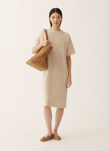 Fabiana Filippi Wool, cotton, and lurex dress, ivory Butter ABD266F178L7660000