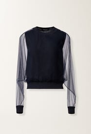 Fabiana Filippi Maglia in lana e cotone, blu notte Blu Notte MAD266F009L9130000