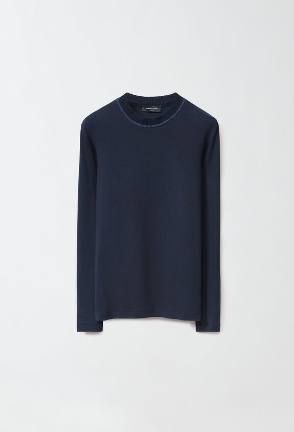 Fabiana Filippi T-Shirt aus Jersey, tintenblau BLAU JED224F601L0790000