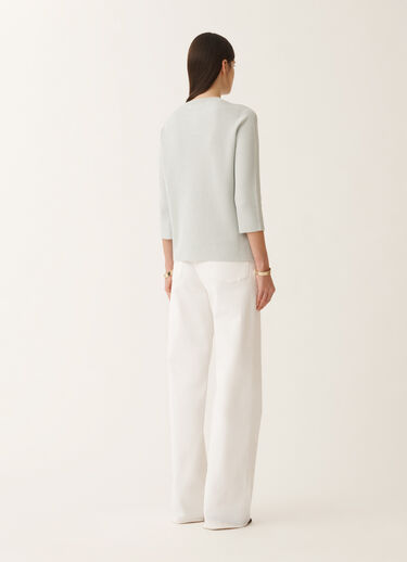 Fabiana Filippi Pull en coton biologique et lurex, vert d’eau VERT EAU MAD275F494L4520000