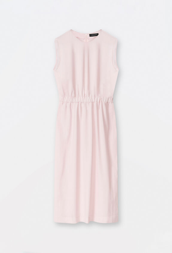 Fabiana Filippi Kleid aus Cool Wool, Pfingstrosen-Farbe Pfingstrosen-Farbe ABD264F125I9370000