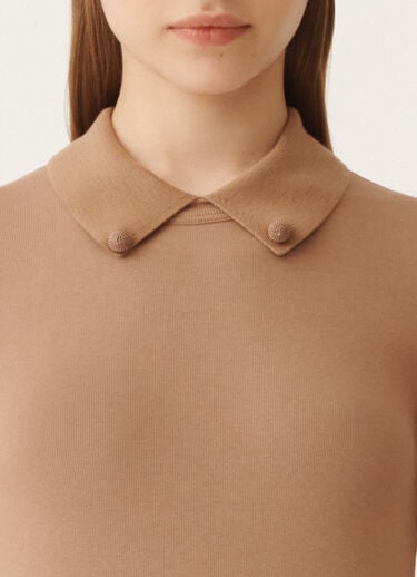 Fabiana Filippi Jersey T-shirt, wicker BROWN JED215F132L5760000