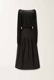 Fabiana Filippi Kleid aus Wolle und Baumwolle, schwarz SCHWARZ ABD265F186L1770000