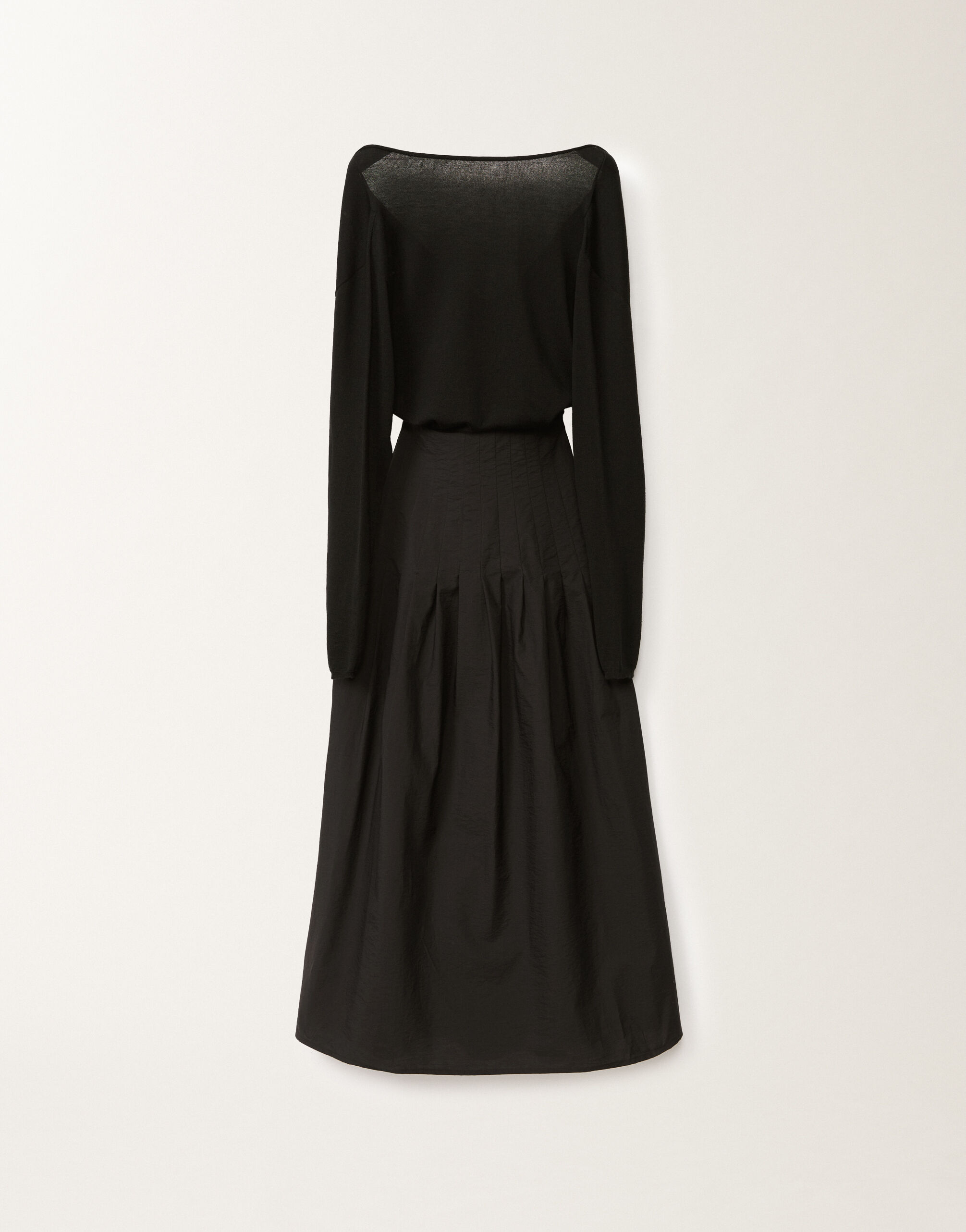 Fabiana Filippi Robe en laine et coton, noir NOIR ABD265F186L1770000
