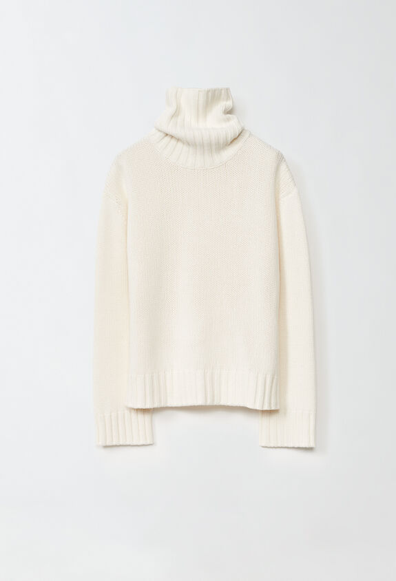 Fabiana Filippi BOXI TURTLE NECK SWEATER WHITE MAD214F111N1280000