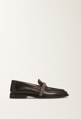 Fabiana Filippi Calfskin loafers, black BLACK ASD215A801L8230000