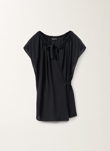 Fabiana Filippi Stretch sablé top, midnight blue BLUE TPD275F617L2350000