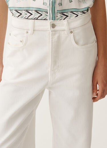 Fabiana Filippi 5-pocket denim trousers, optical white WHITE PAD275F357L3700000