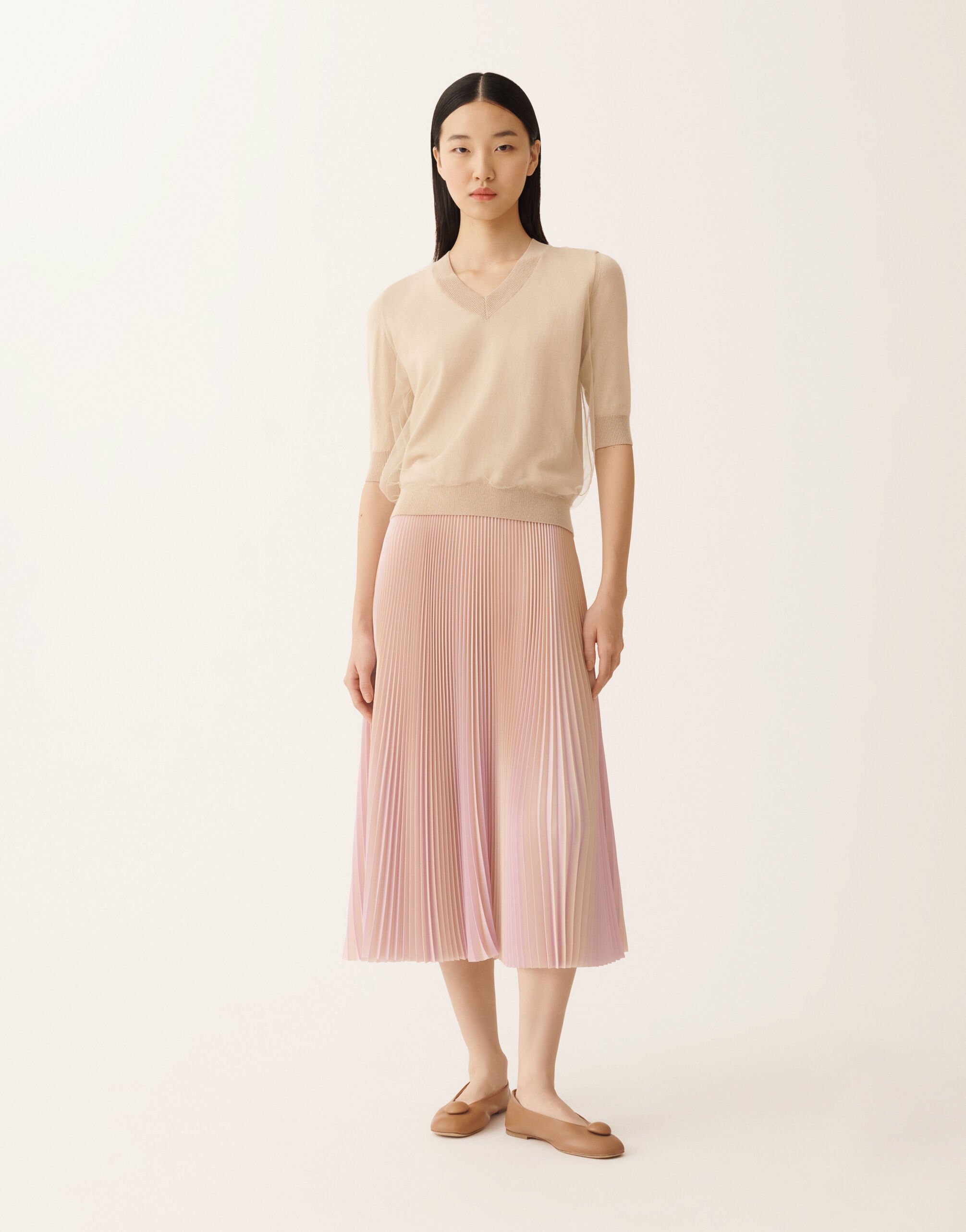 Fabiana Filippi Pullover aus Wolle und Baumwolle, Ahorn Beige MAD266F008L9220000