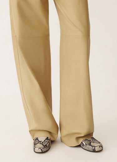 Fabiana Filippi Python-print calfskin loafers, putty WHITE ASD265A929L2520000