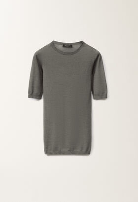 Fabiana Filippi Pullover aus Kaschmir und Seide, granitfarben GRAU MAD265F001N9070000