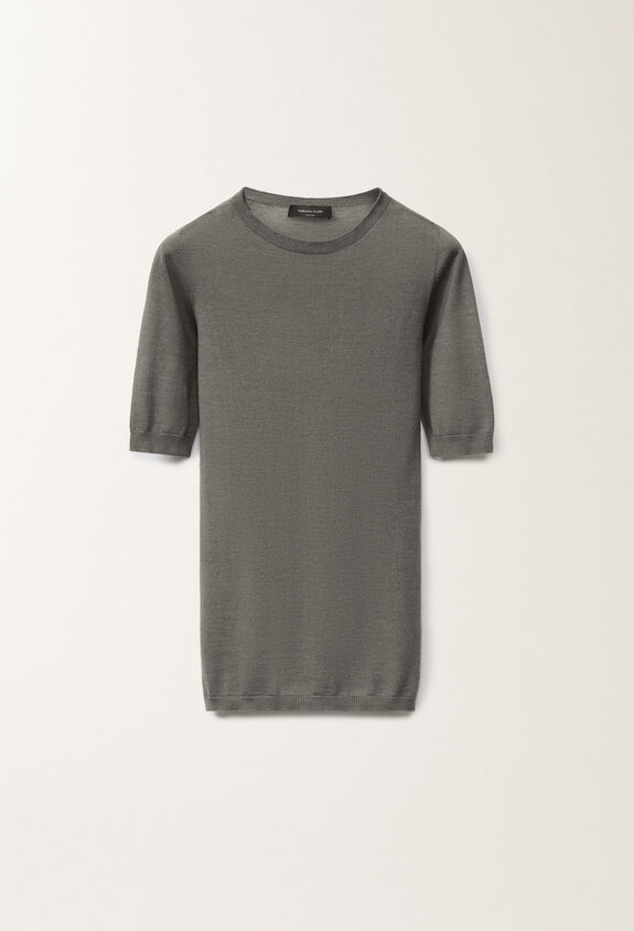 Fabiana Filippi Cashmere and silk sweater, granite GREY MAD265F001N9070000