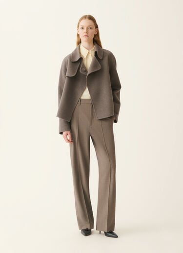 Fabiana Filippi Wool and cashmere double coat, falcon Falcon CTD226F634M3750000